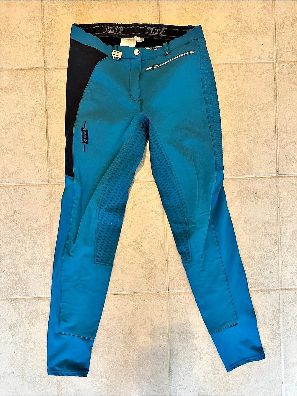 ELT Women's Equestrian Riding Pants in Blue & Aqua